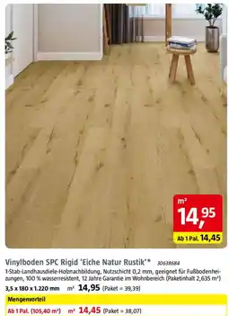 Bauhaus Vinylboden SPC Rigid 'Eiche Natur Rustik' Angebot