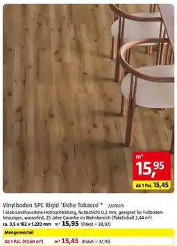 Bauhaus Vinylboden SPC Rigid 'Eiche Tobacco' Angebot