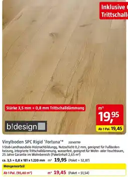 Bauhaus Vinylboden SPC Rigid 'Fortuna' Angebot