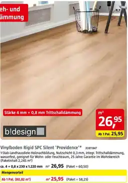 Bauhaus Vinylboden Rigid SPC Silent 'Providence' Angebot