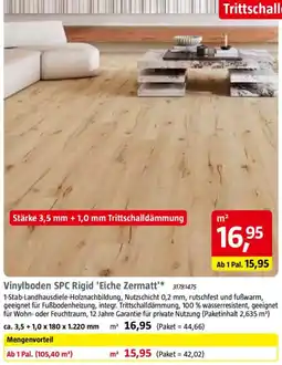 Bauhaus Vinylboden SPC Rigid 'Eiche Zermatt' Angebot