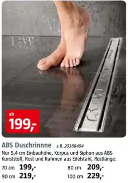 Bauhaus ABS Duschrinne Angebot