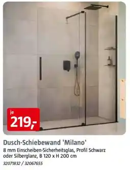 Bauhaus Dusch-Schiebewand 'Milano' Angebot