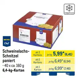 METRO METRO Chef Schweinelachs-Schnitzel paniert Angebot