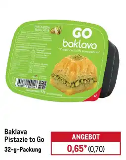METRO GO baklava Pistazie Angebot