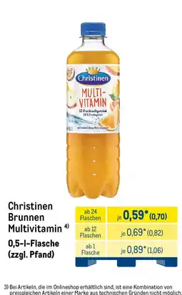 METRO Christinen Brunnen Multivitamin Angebot