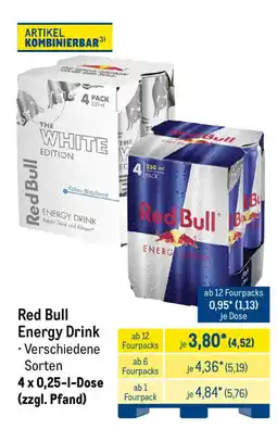METRO Red Bull Energy Drink Angebot