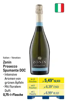 METRO Zonin Prosecco Spumante DOC Angebot