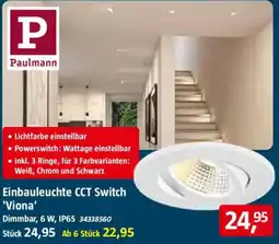 Bauhaus Einbauleuchte CCT Switch 'Viona' Paulmann Angebot