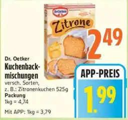 inkoop Dr. Oetker Kuchenbackmischungen Angebot