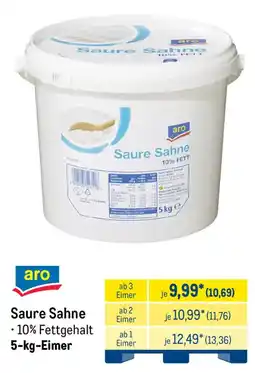 METRO aro Saure Sahne Angebot