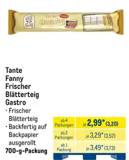 METRO Tante Fanny Frischer Blättterteig Gastro Angebot