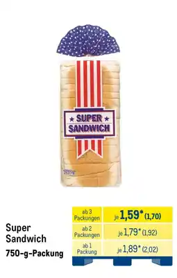 METRO Super Sandwich Angebot