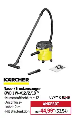 METRO KÄRCHER Nass-/Trockensauger KWD 1 W-V12/2/18 Angebot