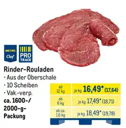METRO METRO Chef PRO TRACE Rinder-Rouladen Angebot