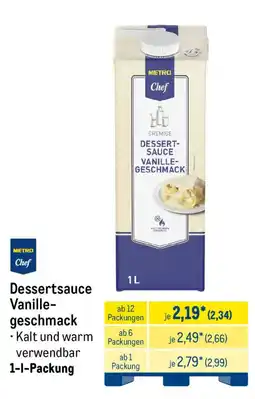 METRO METRO Chef Dessertsauce Vanille-geschmack Angebot