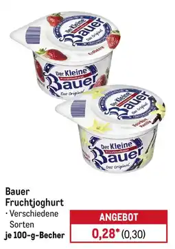 METRO Bauer Fruchtjoghurt Angebot