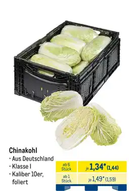 METRO Chinakohl Angebot