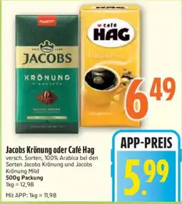 inkoop Jacobs Krönung oder Café Hag Angebot