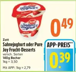 inkoop Zott Sahnejoghurt oder Pure Joy Frucht-Desserts Angebot