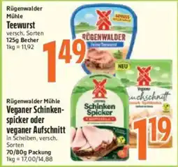 inkoop Rügenwalder Mühle Teewurst Angebot