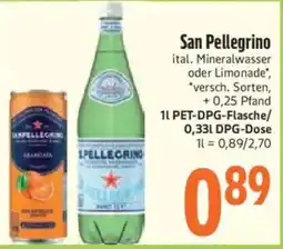 inkoop San Pellegrino Angebot