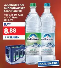 Hol'ab Getränkemarkt Adelholzener Mineralwasser Sanft/Naturell Angebot