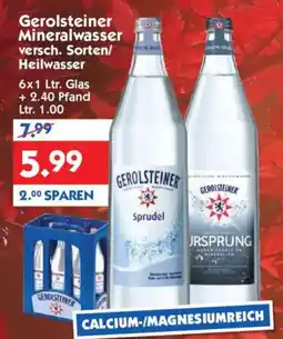 Hol'ab Getränkemarkt Gerolsteiner Mineralwasser Angebot