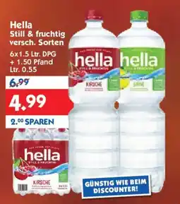 Hol'ab Getränkemarkt hella Still & fruchtig Angebot