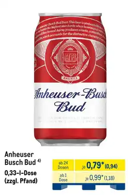 METRO Anheuser Busch Bud Angebot