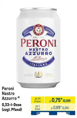METRO Peroni Nastro Azzurro Angebot