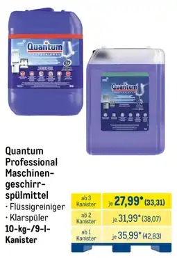 METRO Quantum Professional Maschinengeschirrspülmittel Angebot