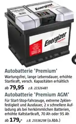 Bauhaus Autobatterie 'Premium' Angebot