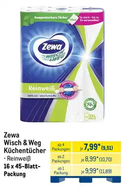 METRO Zewa Wisch & Weg Küchentücher Reinweiß Angebot