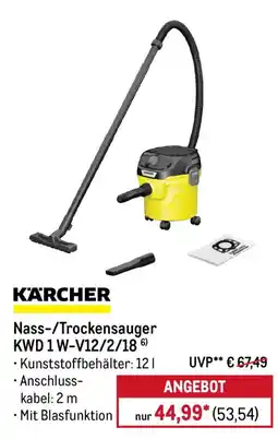 METRO KÄRCHER Nass-/Trockensauger KWD 1 W-V12/2/18 Angebot