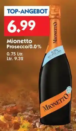 Hol'ab Getränkemarkt Mionetto Prosecco/0.0% Angebot
