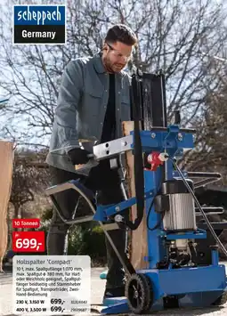 Bauhaus Scheppach Holzspalter 'Compact' Angebot