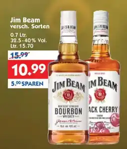 Hol'ab Getränkemarkt Jim Beam versch. Sorten Angebot