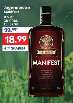 Hol'ab Getränkemarkt Jägermeister Manifest Angebot
