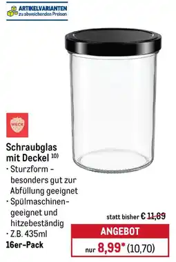 METRO Schraubglas mit Deckel Angebot