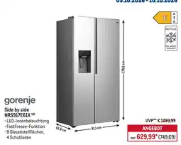 METRO gorenje Side by side NRS917E61X Angebot