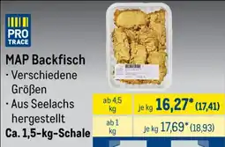 METRO PRO TRACE MAP Backfisch Angebot