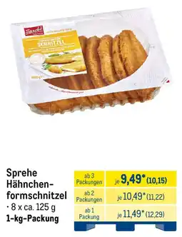 METRO Sprehe Hähnchen-formschnitzel Angebot