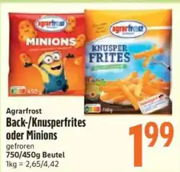 inkoop Agrarfrost Back-/Knusperfrites oder Minions Angebot