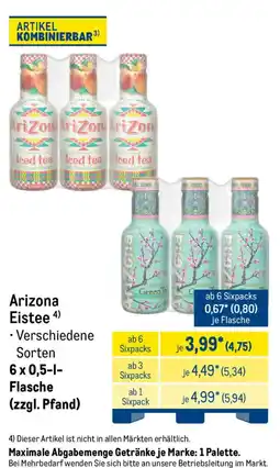 METRO Arizona Eistee Angebot