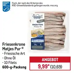 METRO Friesenkrone Matjes Pur Angebot
