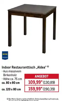 METRO Indoor Restauranttisch „Aldea“ Angebot
