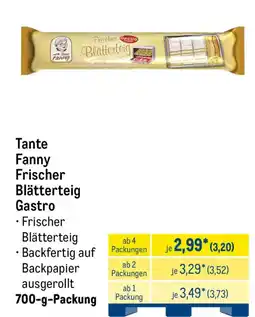METRO Tante Fanny Frischer Blätterteig Gastro Angebot