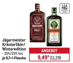 METRO Jägermeister Kräuterlikör/Winteredition Angebot