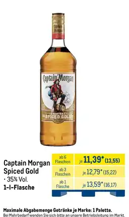 METRO Captain Morgan Spiced Gold Angebot